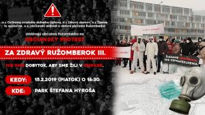 obciansky protest - Za zdravý Ružomberok- 15-2-2019