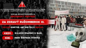 obciansky protest - Za zdravý Ružomberok- 15-2-2019